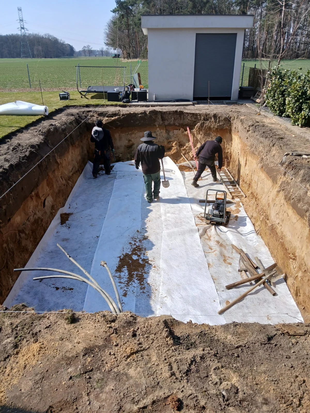 Wykop pod basen