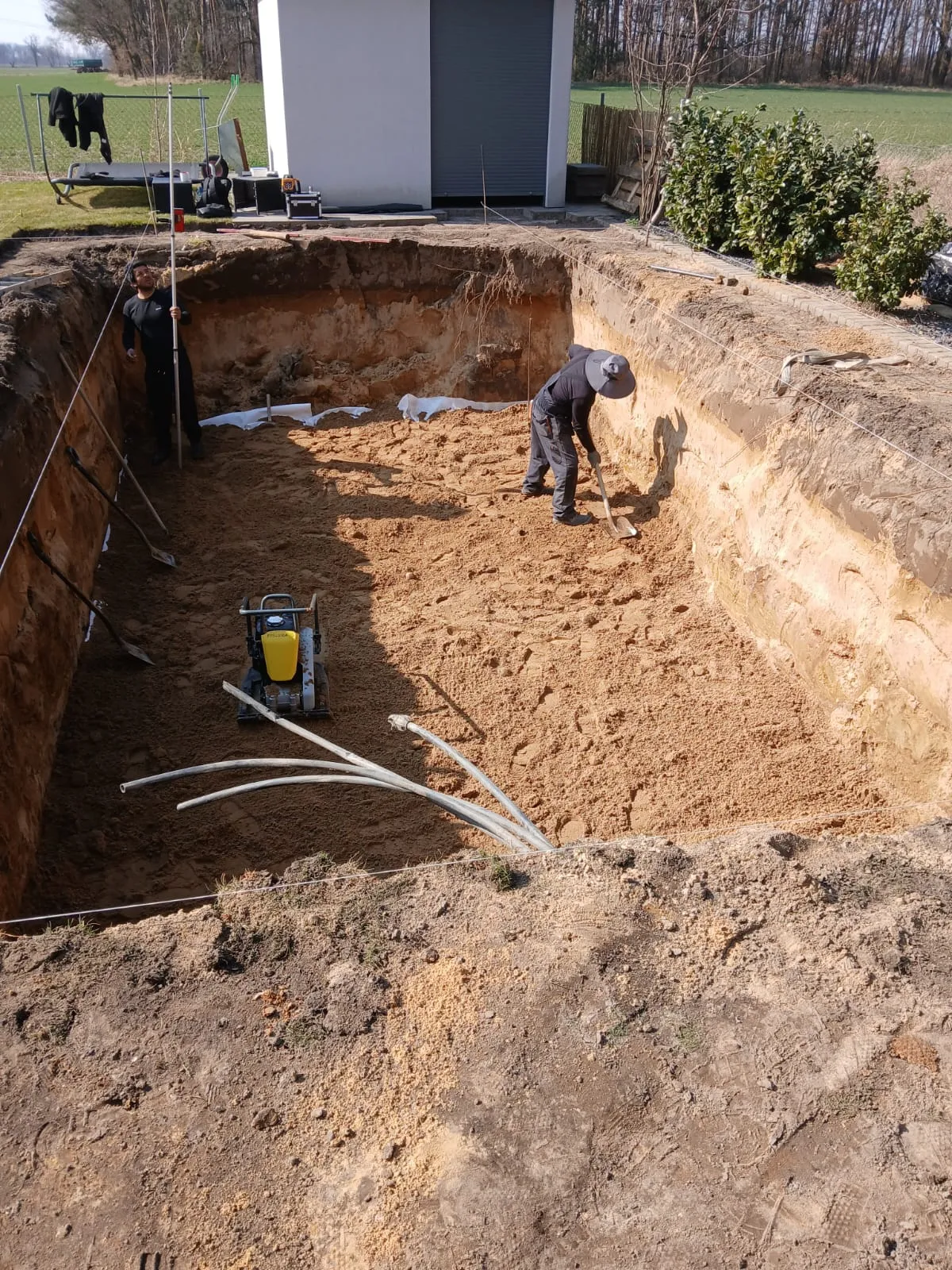 Zagęszczenie pod basen