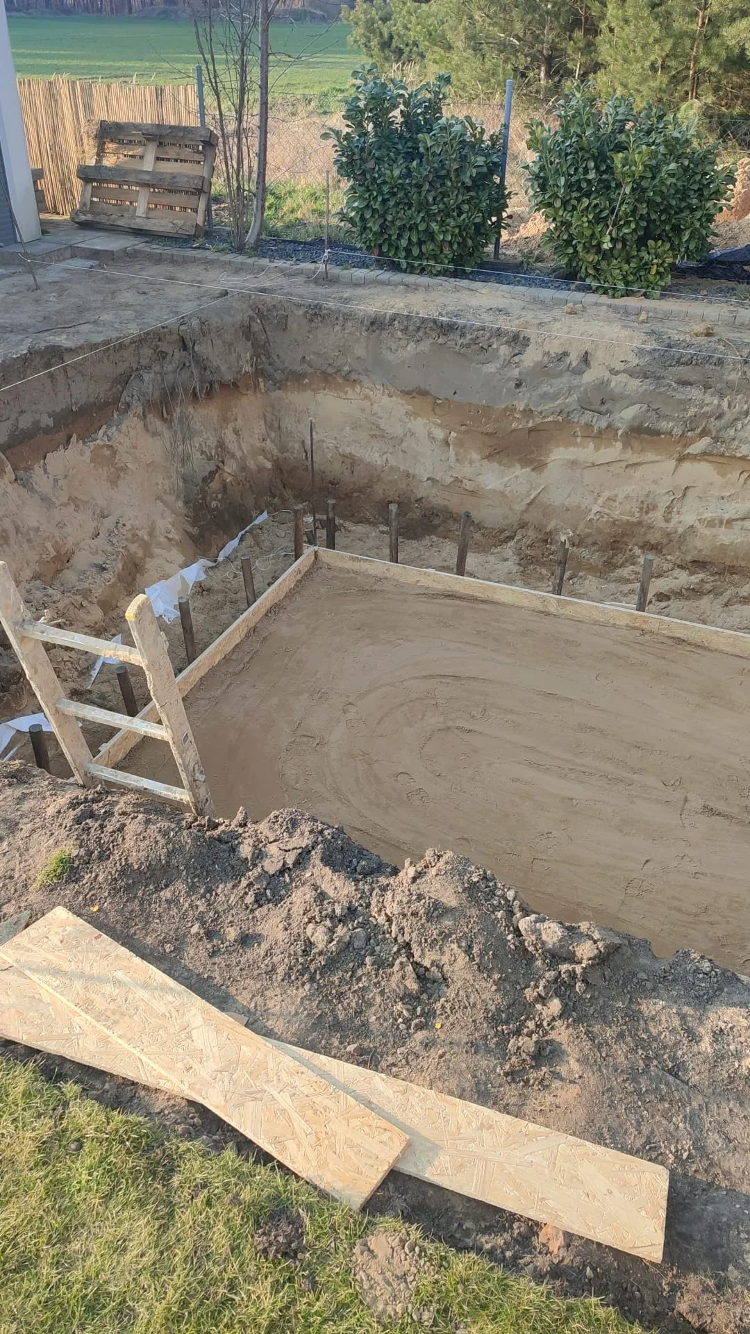 Gotowy wykop pod montaż niecki